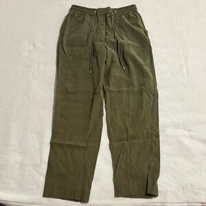 Women's Olive Green Straight Leg Pants